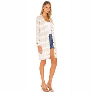 Anthro / Sanctuary Tan + White Tie Dye Cardigan - 1X